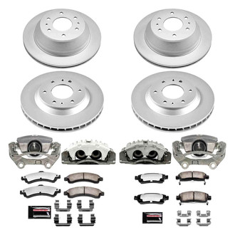 PowerStop® - Z36 Extreme Plain Front and Rear Brake Kit with Calipers