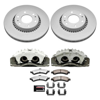 PowerStop® - Z36 Extreme Plain Front Brake Kit with Calipers