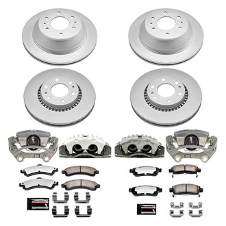 PowerStop® - Z36 Extreme Plain Front and Rear Brake Kit with Calipers