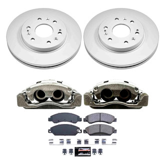 PowerStop® - Z23 Evolution Sport Plain Front Brake Kit with Calipers