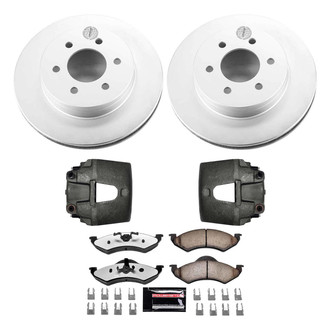 PowerStop® - Z36 Extreme Plain Front Brake Kit with Calipers