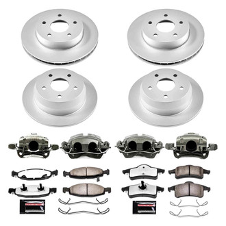 PowerStop® - Z36 Extreme Plain Front and Rear Brake Kit with Calipers