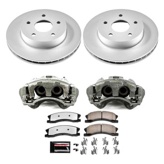 PowerStop® - Z36 Extreme Plain Front Brake Kit with Calipers