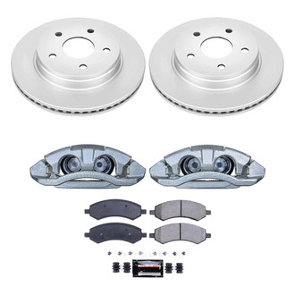 PowerStop® - Z23 Evolution Sport Plain Front Brake Kit with Calipers