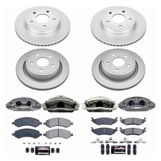 PowerStop® - Z23 Evolution Sport Plain Front and Rear Brake Kit with Calipers