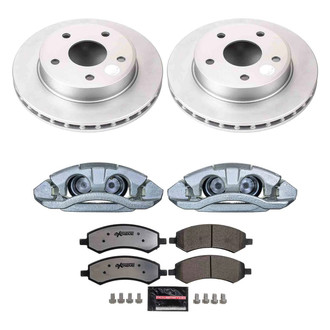 PowerStop® - Z36 Extreme Plain Front Brake Kit with Calipers