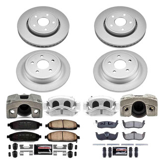 PowerStop® - Z23 Evolution Sport Plain Front and Rear Brake Kit with Calipers