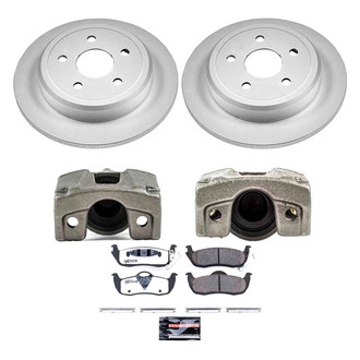 PowerStop® - Z36 Extreme Plain Rear Brake Kit with Calipers