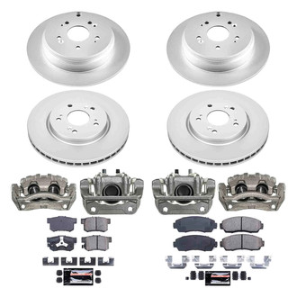PowerStop® - Z23 Evolution Sport Plain Front and Rear Brake Kit with Calipers