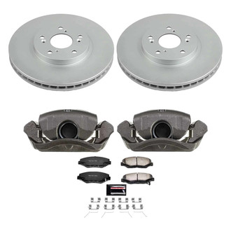 PowerStop® - Z36 Extreme Plain Front Brake Kit with Calipers