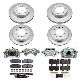 PowerStop® - Z23 Evolution Sport Plain Front and Rear Brake Kit with Calipers