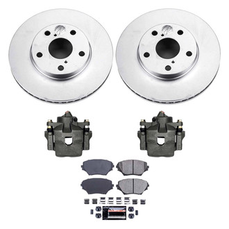 PowerStop® - Z23 Evolution Sport Plain Front Brake Kit with Calipers