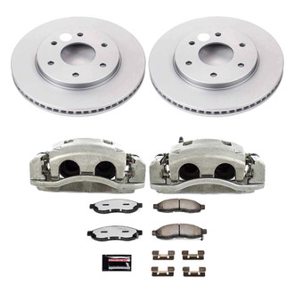 PowerStop® - Z36 Extreme Plain Front Brake Kit with Calipers