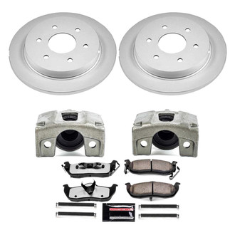 PowerStop® - Z36 Extreme Plain Rear Brake Kit with Calipers