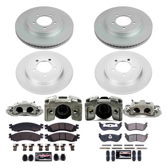 PowerStop® - Z23 Evolution Sport Plain Front and Rear Brake Kit with Calipers