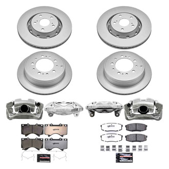 PowerStop® - Z36 Extreme Plain Front and Rear Brake Kit with Calipers
