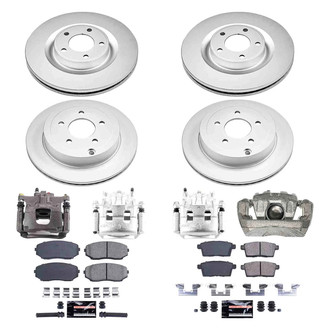 PowerStop® - Z23 Evolution Sport Plain Front and Rear Brake Kit with Calipers