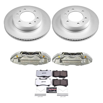 PowerStop® - Z36 Extreme Plain Front Brake Kit with Calipers