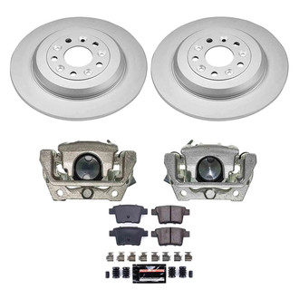 PowerStop® - Z23 Evolution Sport Plain Rear Brake Kit with Calipers