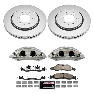 PowerStop® - Z36 Extreme Plain Front Brake Kit with Calipers