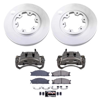PowerStop® - Z23 Evolution Sport Plain Front Brake Kit with Calipers
