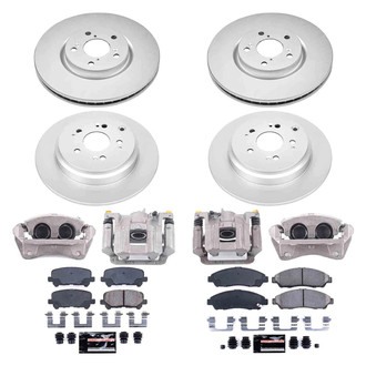 PowerStop® - Z23 Evolution Sport Plain Front and Rear Brake Kit with Calipers