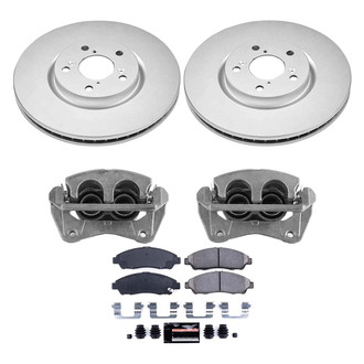 PowerStop® CPR5370-23 - Z23 Evolution Sport Plain Front Brake Kit with Calipers