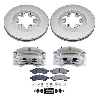 PowerStop® - Z23 Evolution Sport Plain Front Brake Kit with Calipers