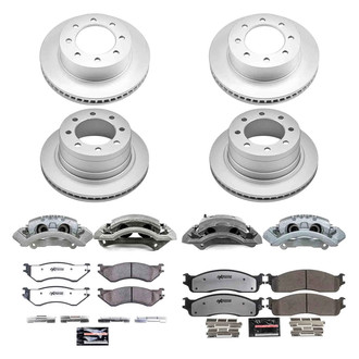 PowerStop® - Z36 Extreme Plain Front and Rear Brake Kit with Calipers