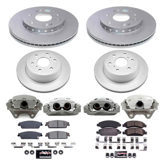 PowerStop® - Z23 Evolution Sport Plain Front and Rear Brake Kit with Calipers