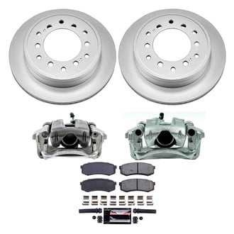 PowerStop® CPR5875-23 - Z23 Evolution Sport Plain Rear Brake Kit with Calipers