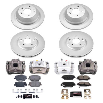 PowerStop® - Z23 Evolution Sport Plain Front and Rear Brake Kit with Calipers