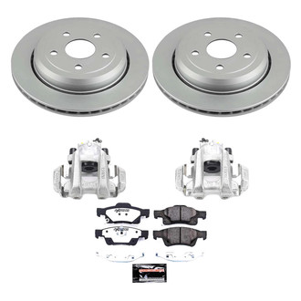 PowerStop® - Z36 Extreme Plain Rear Brake Kit with Calipers