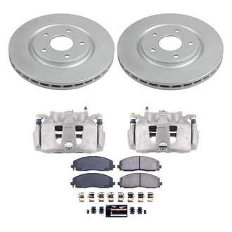 PowerStop® CPR5959A-23 - Z23 Evolution Sport Plain Front Brake Kit with Calipers