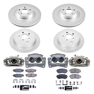 PowerStop® - Z23 Evolution Sport Plain Front and Rear Brake Kit with Calipers