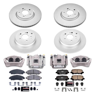 PowerStop® - Z23 Evolution Sport Plain Front and Rear Brake Kit with Calipers