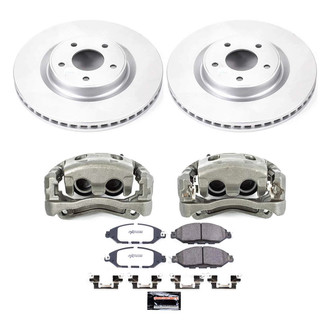 PowerStop® - Z36 Extreme Plain Front Brake Kit with Calipers