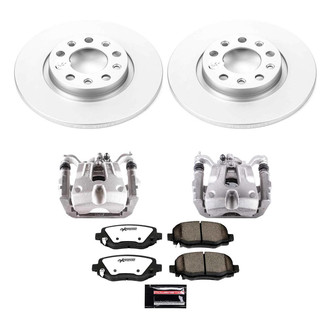 PowerStop® - Z36 Extreme Plain Rear Brake Kit with Calipers