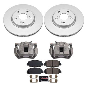 PowerStop® - Z23 Evolution Sport Plain Front Brake Kit with Calipers