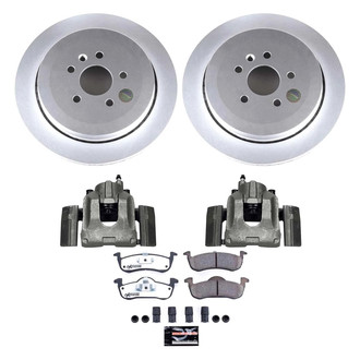 PowerStop® - Z36 Extreme Plain Rear Brake Kit with Calipers