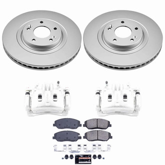 PowerStop® - Z23 Evolution Sport Plain Front Brake Kit with Calipers