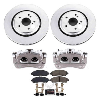 PowerStop® - Z23 Evolution Sport Plain Front Brake Kit with Calipers