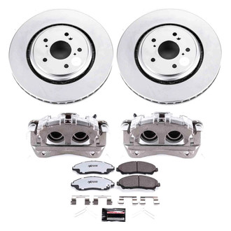 PowerStop® - Z36 Extreme Plain Front Brake Kit with Calipers