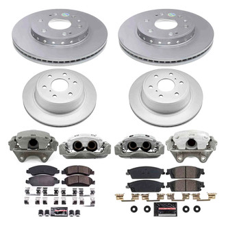 PowerStop® - Z23 Evolution Sport Plain Front and Rear Brake Kit with Calipers