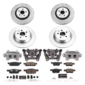 PowerStop® - Z23 Evolution Sport Plain Front and Rear Brake Kit with Calipers