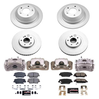 PowerStop® - Z23 Evolution Sport Plain Front and Rear Brake Kit with Calipers