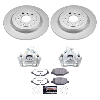PowerStop® - Z36 Extreme Plain Rear Brake Kit with Calipers