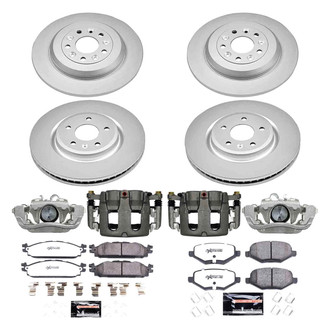 PowerStop® - Z36 Extreme Plain Front and Rear Brake Kit with Calipers
