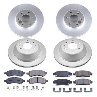 PowerStop® - Z17 Evolution Geomet® Plain Front and Rear Brake Kit