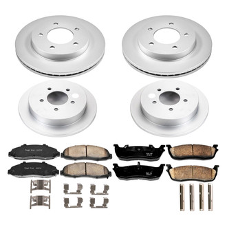 PowerStop® - Z17 Evolution Geomet® Plain Front and Rear Brake Kit